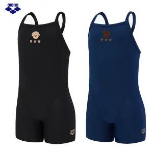 아레나 여아동수영복 컬리팜 아동 3부 반신 드롭백 A6SG1GL01