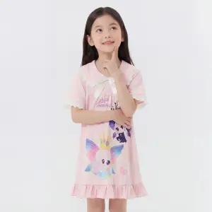 캐치! 티니핑 여아용 레전드핑 프릴 카라 5부 파자마 원피스PE