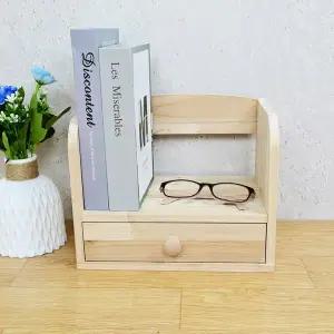 [다오름]두리코 삼나무 원목 원서랍 책꽂이 책상소품 원목책꽂이