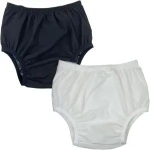 누수 방지 천 기저귀 커버 요실금 보호 브 속옷 재사용 가능한 플라스틱 바지 특별 필요 2Pcs (화이트블랙