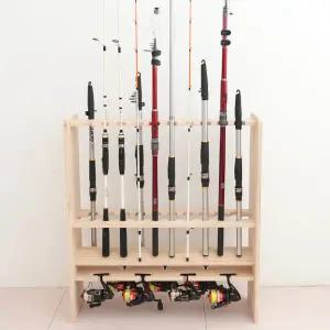 아름데코 데드 원목 낚시거치대 로드20구+릴7구