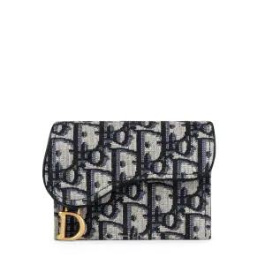 카드지갑 새들 자스민 아코디언 홀더 오블리크 블루