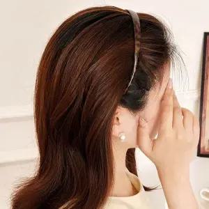 패션 남자헤어밴드 남자머리띠 얇은 헤어 여자 호피 예쁜 밴드