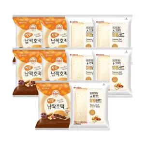 [롯데제과]씨앗호떡 97g x5개+소프트 땅콩샌드 160g x5개