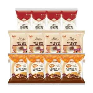 [롯데제과]씨앗호떡 97g x4개+빅단팥빵 100g x4개+꼬마 꿀호떡125g x4개