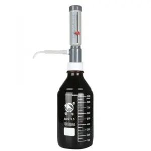 디지털뷰렛 시약 디스펜서 유리병 보틀 적정 탑 뷰렛 정량 컨티니어스