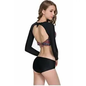 여성 긴팔탑 수영슈트 래쉬가드 수영복 수영복상의 수영복하의