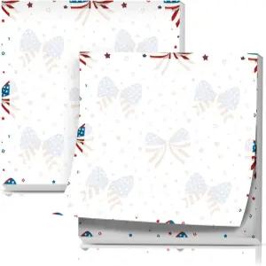 AFYEWKC 스티커 메모 3x3 인치 귀여운 셀프 스틱 패드 사무실 가정 조직을 위한 재미있는 미국 애국 인사