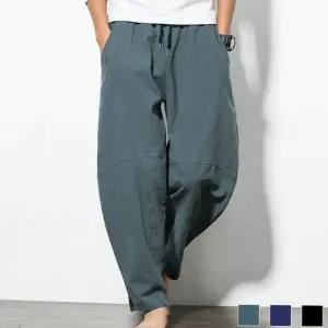 빅사이즈 남자 통바지 루즈핏 남자 린넨 조거 와이드 여름