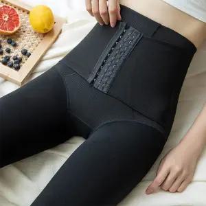 뱃살보정 기모 유발타이즈 보온 하이웨스트 후크형 QYG7+3BEq