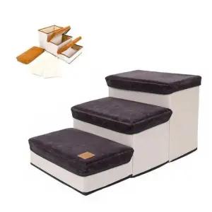 강아지계단 펫파마 애견계단/ 수납형/ 공간활용/ 조립형 3단계단