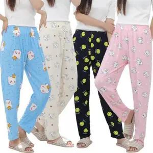 ksr 남녀공용 잠옷 바지 피치 사방스판 강아지 수면 여성 빅사이즈