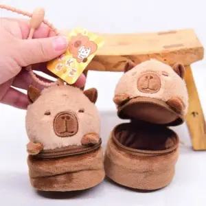 [콩심팥심]카피바라 키링 동전지갑 미니파우치 가방키링 키홀더 가방고리