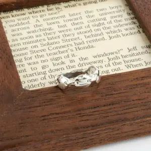 [신상오픈런]체인반지 심플 타원 유광 은가락지 약지 (29987845)