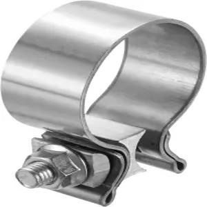 하핑턴 410 스테인리스 스틸 배기 클램프 1.38인치 버트 조인트 좁은 밴드 머플러 씰 랩 파이프 컨버터