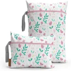 하무르 습식 가방 세트 ？ 재사용 가능한 방수 및 지저분 방지 2팩 (큰 12.6×14.6인치 + 작은