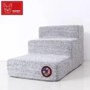 고양이집 레드퍼피 노르웨이 펫스텝 3단-퓨터그레이