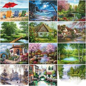 보석십자수 비즈 액자 빨간 모란꽃 5d 패브릭형 부처님 액자가능 AB