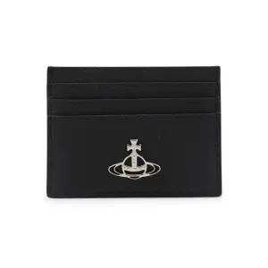 [명품] 26SS ORB 로고 플랫 카드지갑 블랙 54030006W L001N N401