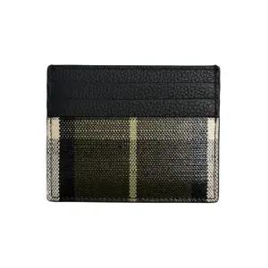 [명품] 26SS 톨 체크 패턴 카드지갑 티킷그린 8118835