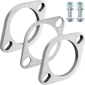 PALOZO 배기 플랜지 연결 키트 스테인리스 스틸 볼트 2인치/51mm 및 51mm OD 파이프용 너트가 포함된