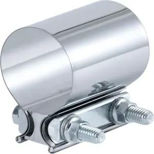 바이톤스베이 2.0인치 배기 클램프 버트 조인트 파이프 머플러 밴드 슬리브 커플러 스테인리스 스틸(1개)