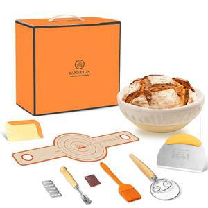 베이킹용 가공 바구니 선물 22 9CM 9인치 용품 세트 초보자용 라운드 BANNETON 만들기