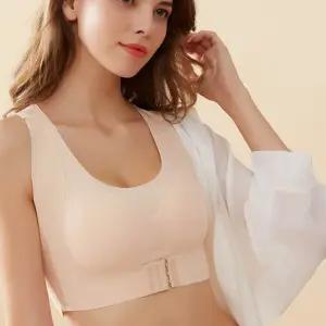 뽕브라 나시 숏탑 코르셋 브래지어 여자 보정속옷 날개 심리스