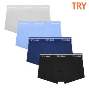 [TRY] 남성 쾌적 데일리 쿨인견 드로즈 4종 세트