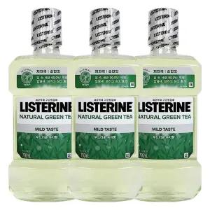 리스테린 내추럴 그린티 750ml X 3개
