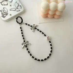 가방 키링 블랙리본 열쇠고리