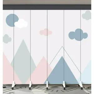 키즈카페 파티션 어린이집 칸막이 울타리 가리개 가벽 카페 포토존 꽃벽 매장