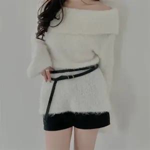 레이어드 미니멀 슬림 레더 스트랩 롱 D링 포인트 벨트 no.522