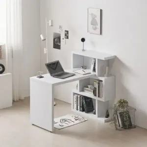 아도라퍼니처 N듀오 소형 3단 책장 책상 세트 1400