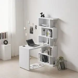 아도라퍼니처 N듀오 소형 5단 책장 책상 세트 1200