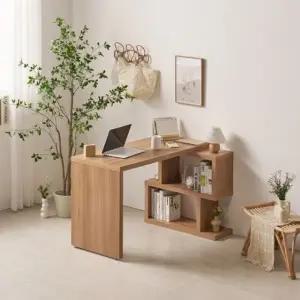 아도라퍼니처 N듀오 소형 2단 책장 책상 세트 1200