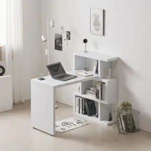 아도라퍼니처 N듀오 소형 3단 책장 책상 세트 1400