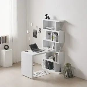 아도라퍼니처 N듀오 소형 5단 책장 책상 세트 1200