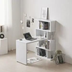 아도라퍼니처 N듀오 소형 4단 책장 책상 세트 1200