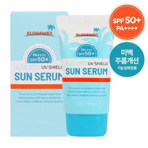 (무료배송)알로하와이 UV쉴드 에어핏 선세럼 60ml SPF50+ PA++++ /촉촉한 자외선차단제
