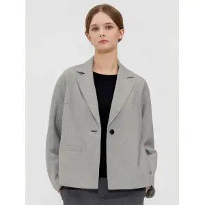 캐리스노트 돌먼 원버튼 자켓 그레이 CN4SJK101GY