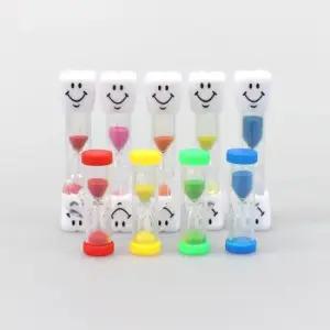 아날로그시계 3분 양치 모래시계 치아모양 흡착식