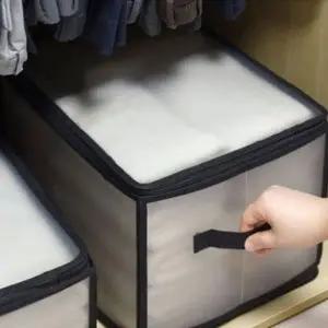 (색상 블랙)반투명 리빙 박스 XS6.7L 1P 방수 수납 정리함