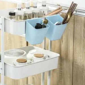 걸이형 트롤리 소품 바구니 5개 아이방수납 데스크정리함