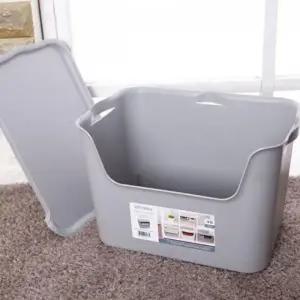 ( )오픈형 뚜껑형 수납 다용도 이동식 정리함 적층