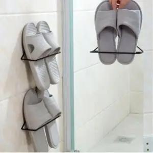 ( )벽걸이 슬리퍼 거치대 다용도 욕실 슬리퍼 거치대 실내화 정리함