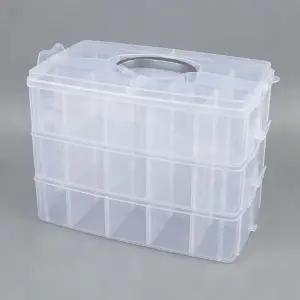 화장품정리대 소품정리함 3단 다용도 휴대용 대형 멀티박스