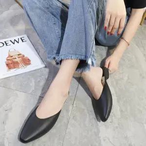 뮬 로퍼 여자 오피스 여성 사무실 뮬슬리퍼 플랫 모던 베이직 블로퍼 레더 뮬블로퍼 발편한