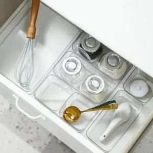 ( )칸막이 투명 서랍정리함 아크릴 탕비실 수납함 XL