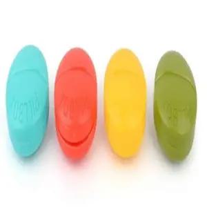 ( )소품보관함 정리함 투명케이스 여행용소품케이스 원형 케이스 4칸